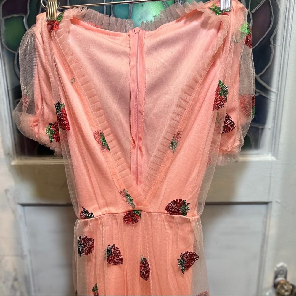 Strawberry Dress girly whimsical dopamine